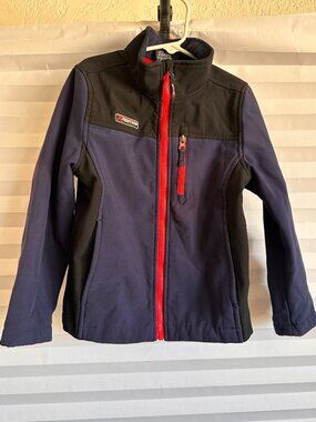 Mountain Expedition Boys Navy and Red Winter Coat Jacket Insulated Size Small S